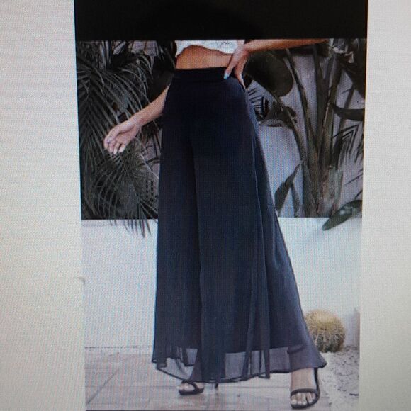 SHEIN VCAY Wide Leg Pants new with no tags never used great condition - Picture 2 of 2